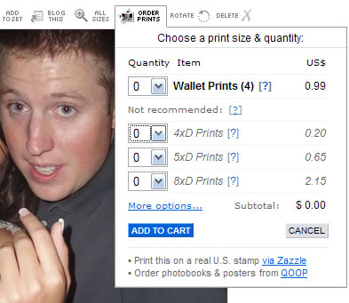 Order Prints on Flickr